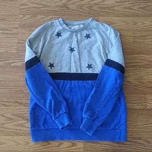 Blue stripes and stars sweatshirt